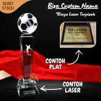 Gambar P29-S Plakat kristal sepak bola 22cm tinggi Crystal kaca Piala medali dari MGM Online undefined 4 Tokopedia
