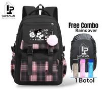 Gambar Tas Ransel Backpack Anak Sekolah Perempuan Karakter Kuromi Muat Laptop - Biru Muda dari Lucypack indonesia undefined 3 Tokopedia