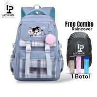 Gambar Tas Ransel Backpack Anak Sekolah Perempuan Karakter Kuromi Muat Laptop - Biru Muda dari Lucypack indonesia undefined 4 Tokopedia
