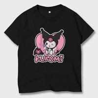 Gambar Baju Kaos Anak Kartun Kuromi Hello Kitty Atasan Anak Laki-Laki Perempuan KMI-05 - Hitam, XS dari Yanura Official undefined 1 Tokopedia