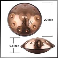 Gambar Handpan Drum Perkusi 22 inch 9 Notes D Minor Premium Steel Gold dari ZebStore Wholesale undefined 4 Tokopedia