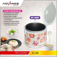 Gambar Rice Cooker Advance G-22 Penanak Nasi Serbaguna 1.8L Garansi Resmi Advance 12 Bulan dari Advance Digitals Store1 undefined 5 Tokopedia