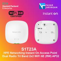 Gambar S1T23A HPE Networking Instant On AP Dual Radio Tri Band 2x2 Wi‑Fi 6E (RW) AP32 - S1T23A - NO PSU dari PASAR JARINGAN undefined 5 Tokopedia