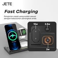 Gambar JETE EW102 Wireless Charger 3in1 for Smartphone, Smartwatch & Airpods/TWS - Garansi Resmi 2 Tahun dari Doran Gadget Authorized Bali undefined 5 Tokopedia