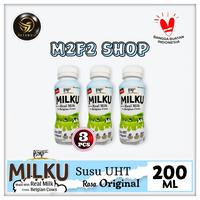Gambar Susu MILKU Original Premium Belgian Cow UHT Botol Pet - 200 ml (Harga 3 Pcs) dari M2F2 Shop - Paseban undefined 1 Tokopedia