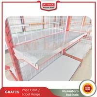 Gambar Shelving Ambalan Susun Tambahan Rak Minimarket Gondola (Free Pricetag) - L.25cm x P.90cm dari Nusantara Rakindo undefined 1 Tokopedia