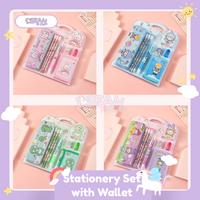 Gambar SET ALAT TULIS ANAK SEKOLAH KARAKTER KARTUN LUCU 8 IN 1 PAKET GIFT BOX STATIONERY KOTAK PENSIL DOMPET PENSIL PENGHAPUS RAUTAN BOLPEN LENGKAP - HELLO GIRL dari lseankids undefined 3 Tokopedia