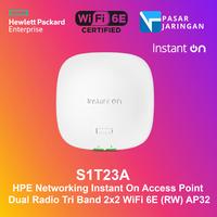 Gambar S1T23A HPE Networking Instant On AP Dual Radio Tri Band 2x2 Wi‑Fi 6E (RW) AP32 - S1T23A - NO PSU dari PASAR JARINGAN undefined 2 Tokopedia