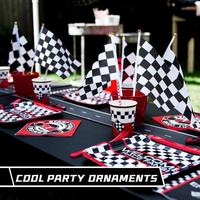 Gambar Aksesoris Dekorasi Hiasan Pesta Ulang Tahun Bendera Mini Flat Finish Balap Motor GP Catur Hitam Putih Serbaguna - 14*21cm, 10 PCS dari WALESHAN STORE CENTER undefined 5 Tokopedia