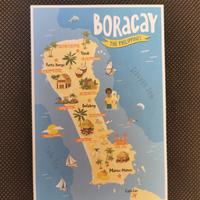 Gambar kartu pos peta boracay island, filipina/philippiness map postcard dari jj souvenir undefined 1 Tokopedia