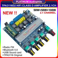 Gambar TPA3116 Bluetooth Amplifier 2.1CH 2x 50W + 100W NE5532 Tone Original Dual Chip 32 Pin GG-5510T dari PLATINUM Audiophile undefined 1 Tokopedia