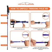 Gambar dhaulagiri 103 Trekking Pole UL Ultralight dhaulagiri Model Lipat TP103 tp 103 walking stick hiking tongkat pendaki kuat ringan trail running bukan naturehike black diamond - Hitam dari PERALATAN CAMPING GROSIR undefined 4 Tokopedia
