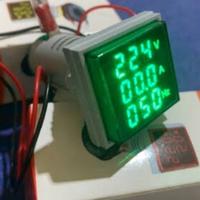Gambar Fort Pilot Lamp Digital 22mm 220VAC Kotak AD116-22DSAVH / Lampu Indikator Panel LED Ampere Volt dan Hz - Merah dari A-J Elektrik undefined 1 Tokopedia