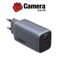 Gambar AUKEY Charger PA-B6U Omnia II Mix 67W UFCS 3-Port Multi Port Type C and USB A Wall Charger with GaN Technology (Gray) dari CAMERA CO ID undefined 2 Tokopedia