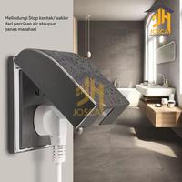 Gambar Pengaman Stop Kontak Dinding tipe 86 Cover Penutup Colokan Listrik Emas, Abu, Putih, Transparan, Hitam - Putih dari Josca Homestore undefined 2 Tokopedia