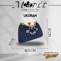 Gambar TAS WANITA CLUTCH IMPORT TAS PESTA WANITA TAS KONDANGAN TAS PESTA UNIK IMPORT TERBARU - Rose Gold dari Maple Star Collection undefined 4 Tokopedia