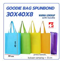 Gambar Goodie bag spunbond 30x40x8 cm tas kain  kantong belanja tas souvenir - Hijau Tua dari firstmed.id undefined 1 Tokopedia