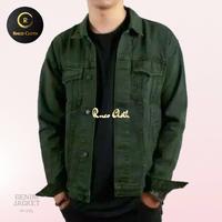 Gambar Jaket jeans pria denim jacket trucker green / hijau army - Hijau, M dari RncoCloth undefined 4 Tokopedia