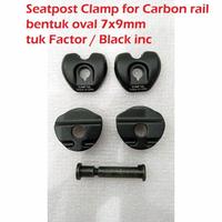 Gambar Seatpost Clamp Penjepit Carbon Rail Oval 7*9 Spez SL7 Venge BlackInc - Spez dari fala mart undefined 1 Tokopedia