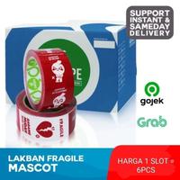 Gambar LAKBAN FRAGILE MERAH ISOLASI SELOTIP UNBOXING TAPE CORTAPE 45MM - FRA MERAH HITAM dari Sipacking Store undefined 5 Tokopedia