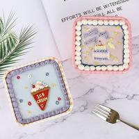 Gambar 10pcs - korean dessert box cake kotak tempat kue bento cake lunch box - Pink Putih dari Things House undefined 4 Tokopedia