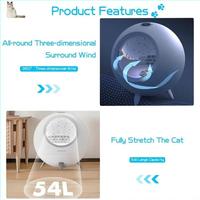 Gambar 54L Pet Drying Box Cat Hair Dryer Dower Blow Drying Oven Households Automatic High-power Quiet Electronic Pet Supplies dari Aethery undefined 3 Tokopedia