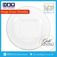 Gambar Indo Keramik Gold Lining Single Salad Plate 9 in (PC-9A) dari Bursa Dapur Mall undefined 1 Tokopedia
