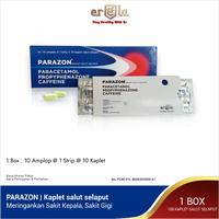 Gambar PARAZON box / Meringankan Sakit Kepala dan Gigi / Kaplet Salut Selaput / 1 box 10 amplop @1 strip @10 kaplet dari Erela Shop undefined 2 Tokopedia
