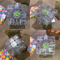 Gambar Rubik Magnetic 3x3 Transparant - Magic Cube Magnet 3 Layer (with 6 Warna Love) Speed Magic Block (Rotation Puzzle) - - (WITH MAGNET) dari evergreen2000 undefined 1 Tokopedia