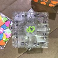 Gambar Rubik Magnetic 3x3 Transparant - Magic Cube Magnet 3 Layer (with 6 Warna Love) Speed Magic Block (Rotation Puzzle) - - (WITH MAGNET) dari evergreen2000 undefined 2 Tokopedia