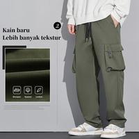 Gambar Celana Cargo Pria Oversize 2024 New Fashion Celana Gombrang Wide Leg Korean Style Basic Loose Pants Celana Kulot Casual Kekinian Celana Unisex Traning Keren Celana Gombrong Pria Celana Batik Pria dari CV REZA MARKET undefined 5 Tokopedia