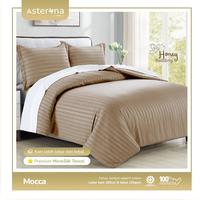 Gambar Sprei dan Sarung Bangul Mikro Tensel motif Salur Banyak Aneka warna part 1 - Burgundy, 90 X 200 X 25 dari Pillowshell Interior undefined 5 Tokopedia