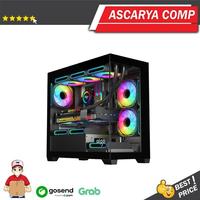 Gambar AIGO DARKFLASH C218M M-ATX PC Case | Panoramic M-ATX Chassis - Hitam dari ASCARYA COMPUTER undefined 1 Tokopedia