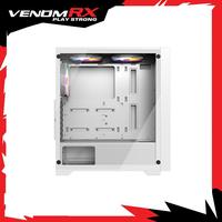 Gambar VenomRX Casing PC Aegon White ATX Tempered Glass 4x120mm ARGB Fan - Gatotkaca Electronics dari Gatotkaca Electronics undefined 4 Tokopedia