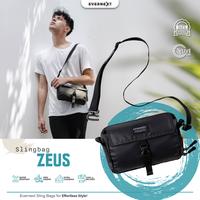 Gambar EVERNEXT - Tas Selempang Pria Anti Air Sling Bag Zeus Waterproof Waist Bag Pria - BLACK dari EVERNEXT PROJECT undefined 1 Tokopedia