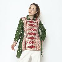 Gambar Almajiwa Indriya Blus Modern Batik Tls Komb Cap - motif Penari Betawi - S dari Almajiwa by Larisgaleri undefined 2 Tokopedia