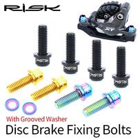 Gambar RISK Titanium Bolts Baut Kaliper Disc Brake M6 x 18 include Ring Grooved Washerkit Skrup Rem Cakram Sepeda Road bike MTB XC - Gold dari Kaligung Cycling Store undefined 1 Tokopedia