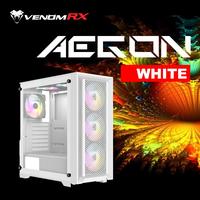 Gambar VenomRX Casing PC Aegon White ATX Tempered Glass 4x120mm ARGB Fan - Gatotkaca Electronics dari Gatotkaca Electronics undefined 1 Tokopedia