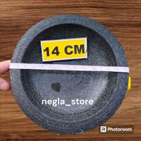 Gambar COBEK BATU ASLI BUBUT BERGARANSI COD free ulekan/satu sett - 24cm dari NEGLA undefined 4 Tokopedia