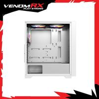 Gambar VenomRX Casing PC Aegon White ATX Tempered Glass 4x120mm ARGB Fan - Gatotkaca Electronics dari Gatotkaca Electronics undefined 5 Tokopedia