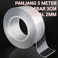Gambar Double Tape 3 cm x 5 m Selotip Bening Magic Isolasi Lakban 2 sisi Transparan dari Toko Teknik Solusi undefined 2 Tokopedia