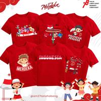 Gambar BARU ! AM27 Baju kaos Anak Cowok Cewek INDONESIA MERDEKA 79th - Merah [H20], S anak dari Kaswara undefined 1 Tokopedia