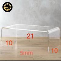 Gambar Acrylic stage action figure/akrilik riser display pajangan mainan sepaatu tas U  5mm 21 x 10 x 10 cm dari blessing acrylic undefined 1 Tokopedia