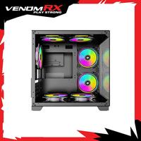 Gambar VenomRX Casing PC Daemon Continental S5 Black M-ATX Tempered Glass - Gatotkaca Electronics dari Gatotkaca Electronics undefined 5 Tokopedia