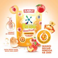 Gambar Rinso Detergent Cair Deterjen Anti Noda Japanese Peach 360ml isi 6 dari Unilever Official Store undefined 3 Tokopedia