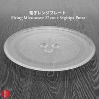 Gambar Piring Microwave 27 cm - Piringan Kaca Tatakan Microwave dari Adorabellashop undefined 3 Tokopedia