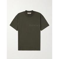 Gambar ORI AUTHENTIC ESSENTIALS FEAR OF GOD Logo-Flocked Jersey T-Shirt - OFF - M dari HUMAN ADDC undefined 1 Tokopedia