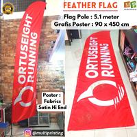 Gambar Feather Flag/ Feather Banner/ Flag Banner/ Flying Banner/ Beach Flag dari Multi Printing Group undefined 4 Tokopedia
