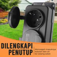Gambar Stop Kontak Terminal Anti Air IP54 dengan Penutup 16A 250V EU - T36 - 4 Soket dari BELIKI Indonesia undefined 3 Tokopedia