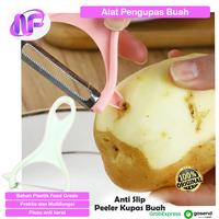 Gambar Pisau Pengupas Kulit Buah Sayur 2 in 1 Cutter Knife Kupas Kentang Wortel Apel Pear Anti Slip Super Tajam Ter Murah dari NF GUDANG undefined 4 Tokopedia
